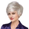 Pruik Grijs, Kort (PK-SS130 silver grey wig) - Afbeelding 2