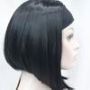 Pruik met hoofdband/haarband, Half lang, Zwart - Afbeelding 5