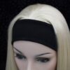 Pruik met rekbare hoofdband, lang 45cm, blond - Afbeelding 4