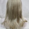 Pruik met hoofdband/haarband, lang, mixed kleuren donker met licht blond - Afbeelding 2