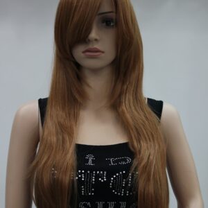 Pruik lang (60a70cm) hoog blond natuurlijk rood, Ginger.(6224-27c)