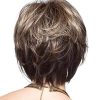Pruik Kort, Trendy meshed lichter bruin/donker blond (S35) - Afbeelding 2