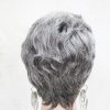 Pruik Kort mix kleur met grijze tint- grijs- Trendy kapsel - Afbeelding 3