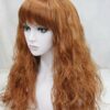 Pruik Lang (65-70cm) permanent Krullend Ginger rood