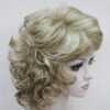 PRUIK half lang krullend - blond+donker blond - mix kleur (1560A-6H16-613) - Afbeelding 3
